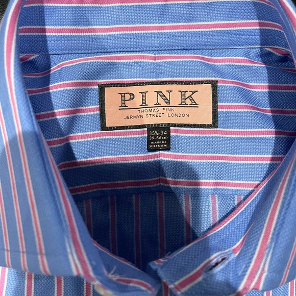 Thomas Pink cuff-links dress shirt. Sz 15.5 - 34 - Picture 2 of 8